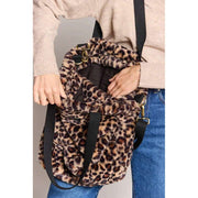 Hindbag Paul フェイクファー トートバッグ - レオパードブラウン