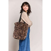 Hindbag Paul フェイクファー トートバッグ - レオパードブラウン