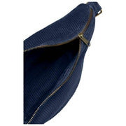Hindbag Sasha ラージ バムバッグ - ベルベット ネイビー ブルー