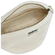 Hindbag Sasha ラージ テディ バムバッグ - アークティック ホワイト