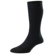 HJ Hall Light Weight Cotton Comfort Top Diabetic Socks - Black/Navy