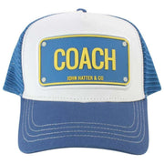 John Hatter Coach ラバー トラッカー ハット - ブルー/ホワイト