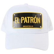 John Hatter El Patron アルミニウム トラッカー ハット - ホワイト