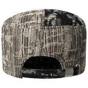 Kangol デニム マッシュアップ アーミー キャップ - ブラック トップステッチ