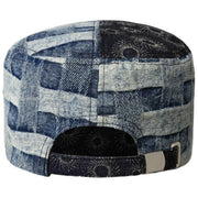 Kangol デニム マッシュアップ アーミー キャップ - ブルー ピクニック