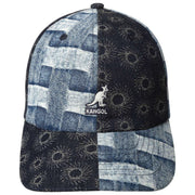 Kangol デニム マッシュアップ ベースボール キャップ - ブルー ピクニック