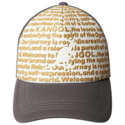 Kangol ファイン プリント トラッカー ハット - グレー