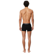 Lacoste Stretch Cotton Logo Waist 3 Pack Trunk - Black