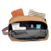 Lefrik Kei Ripstop Double Wash Bag - Toffee Brown