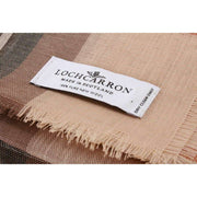 Locharron of Scotland Alba Saskatchewan ウェザード ファイン メリノ スカーフ - ベージュ/グレー