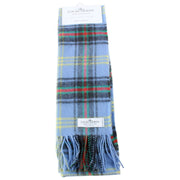 Locharron of Scotland Bowhill Bell of Borders ラムズウール スカーフ - ブルー