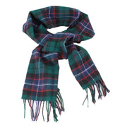 Locharron of Scotland Bowhill Mitchell Modern Lambswool Tartan Scarf - Green/Blue/Red