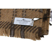 Locharron of Scotland Bracken Lochaber ブリティッシュ ウール ブランケット - パール クリーム/ベージュ