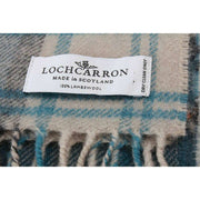 Locharron of Scotland Darwin Gordon ドレス ラムズウール スカーフ - ティールブルー