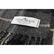 Locharron of Scotland Darwin Macrae ハンティング ラムズウール スカーフ - グレー