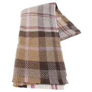 Locharron of Scotland Fearne Gordon Dress British Wool Scarf - Taupe Brown