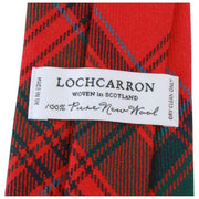 Locharron of Scotland Reiver Grant Clan タータンチェック ネクタイ - レッド/グリーン