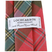 Locharron of Scotland Reiver MacLean of Duart ウェザード タータンチェック タイ - ローズピンク/グリーン