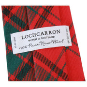 Locharron of Scotland Reiver Maxwell モダン タータンチェック ネクタイ - レッド/グリーン