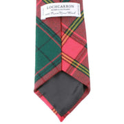 Locharron of Scotland Reiver Ulster Red Irish Tartan Wool Tie - Green/Red/Yellow