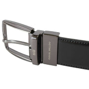 Miguel Bellido Classic Reversible Belt - Black/Medium Brown