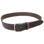 Miguel Bellido Sports Suede Leather Belt - Dark Brown