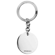 Orton West Sterling Silver Round Shaped Key Ring - Silver