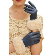 Powder Bettina Gloves - Navy/Cream