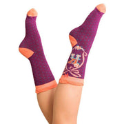 Powder Letter K Ankle Socks - Purple