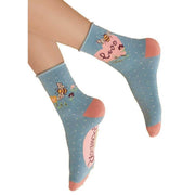 Powder Love Bumblebee Ankle Socks - Light Blue