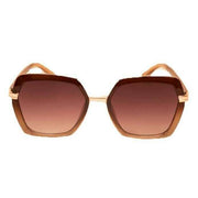 Powder Luxe Angelina Sunglasses - Mahogany Brown