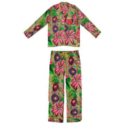 Powder Super Soft Oversized Botanicals Long Pyjamas - Slate Green