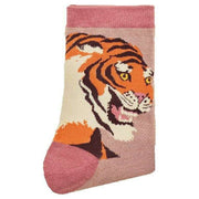 Powder Thrill of the Tiger Ankle Socks - Dusky Rose Pink