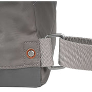 Roka Bantry B Small Creative Waste Two Tone Recycled Nylon Backpack - Graphite Grey/Burnt Orange