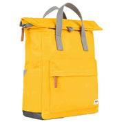 Roka Canfield B Medium Recycled Nylon Backpack - Saffron Yellow