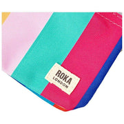Roka Carnaby スモール リサイクル キャンバス ウォレット - ワイド ストライプ マルチカラー