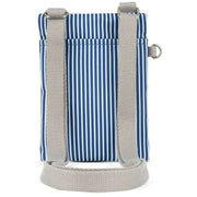 Roka Chelsea Hickory Stripe Recycled Canvas Pocket Sling Bag - Blue/White