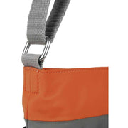 Roka Kennington B Medium Creative Waste Two Tone Recycled Nylon Crossbody Bag - Graphite Grey/Burnt Orange