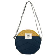 Roka Paddington B Creative Waste Two Tone Recycled Nylon Crossbody Bag - Midnight Navy/Mustard Yellow