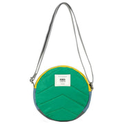 Roka Paddington B Small Creative Waste Colour Block Recycled Nylon Crossbody Bag - Green/Yellow/Orange