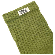 Roka Windsor ソリッド クルー ソックス - アボカド グリーン