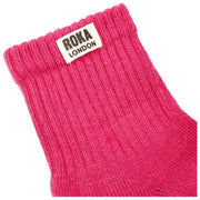 Roka Windsor ソリッド クルー ソックス - グラニータ レッド