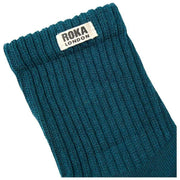 Roka Windsor ソリッド クルー ソックス - ティール