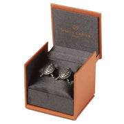 Simon Carter Pursuits Tortoise Cufflinks - Gunmetal Grey