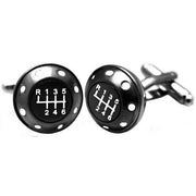 Sophos Gear Knob Novelty Cufflinks - Gunmetal Grey