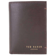 Ted Baker Johhnn Trifold Leather Wallet - Chocolate Brown