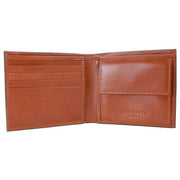 Ted Baker Prugs Embossed Corner Leather Bifold Coin Wallet - Tan