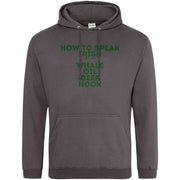 Teemarkable! St. Patricks How To Speak Irish Hoodie Dark Grey / Small - 96-101cm | 38-40"(Chest)