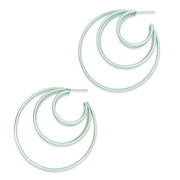 Ti2 Titanium Large Wire Fan Hoops - Light Green