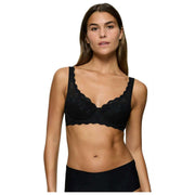 Triumph Amourette ワイヤーパッド入りレースブラ - ブラック